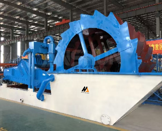Máquina integrada de lavado y recuperación de arena fina